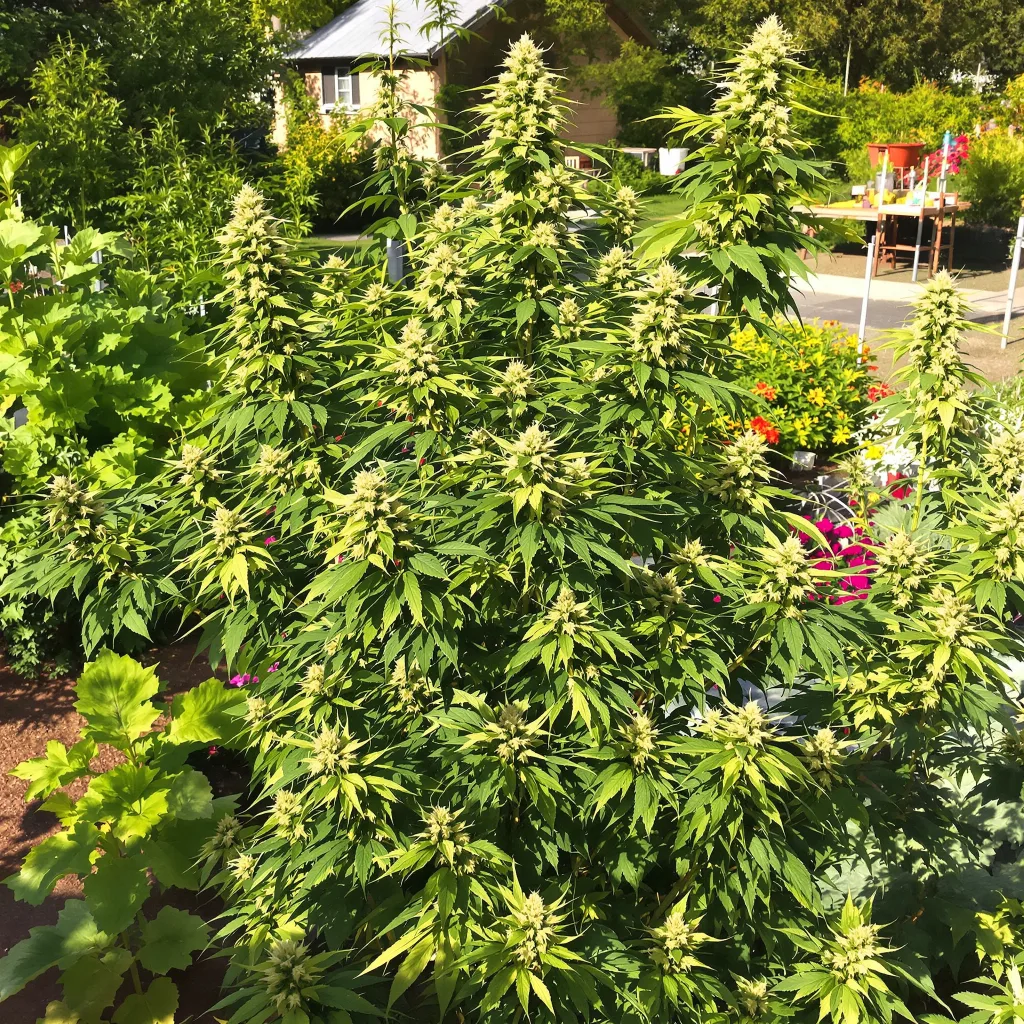 Jack the Ripper 25% Indica / 75% Sativa — Blüte mit sichtbaren Trichomen