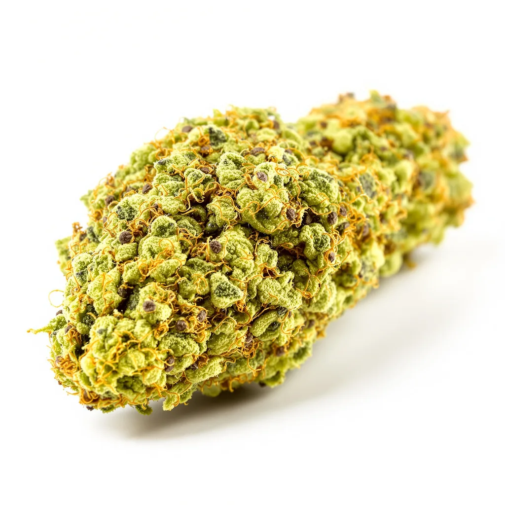 Jack the Ripper 25% Indica / 75% Sativa — Blüte mit sichtbaren Trichomen