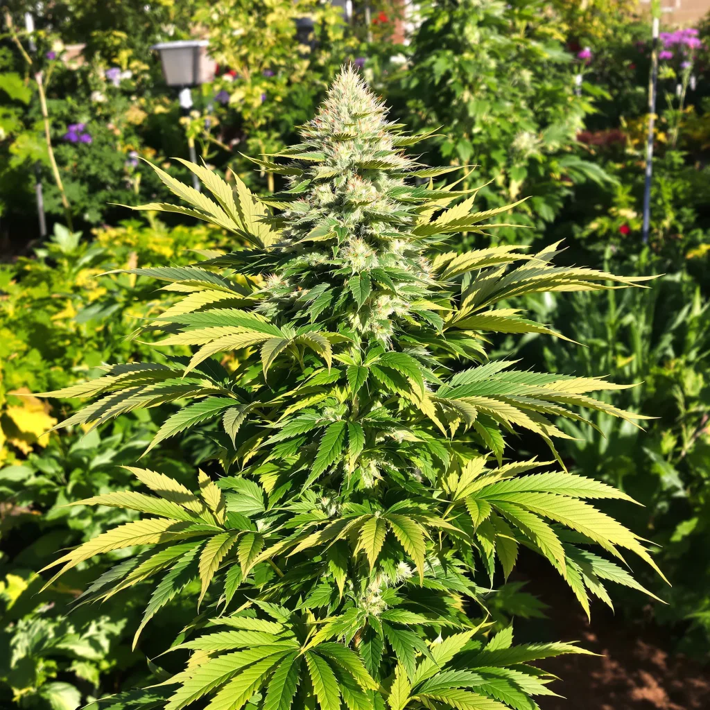 Jelly Roll 72% Indica / 28% Sativa — Blüte mit sichtbaren Trichomen