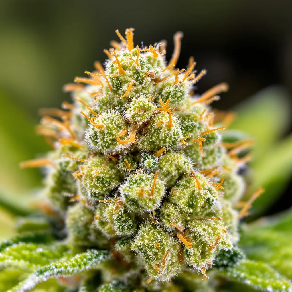 Jesus OG Cannabispflanze in der Blütephase — 60-100 cm automatisch blühend