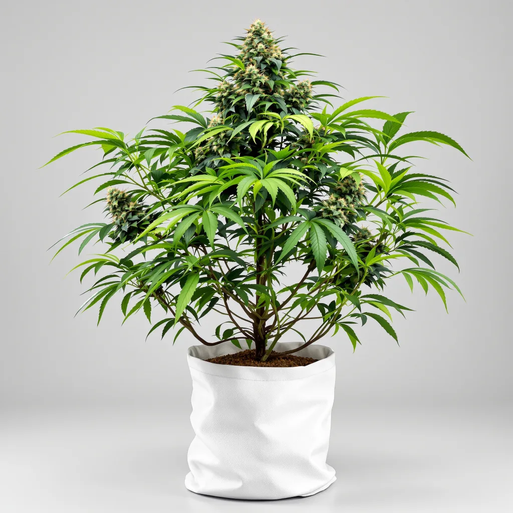 Khalifa Kush Cannabisblüte Nahaufnahme mit dichte violett getönte Kelche