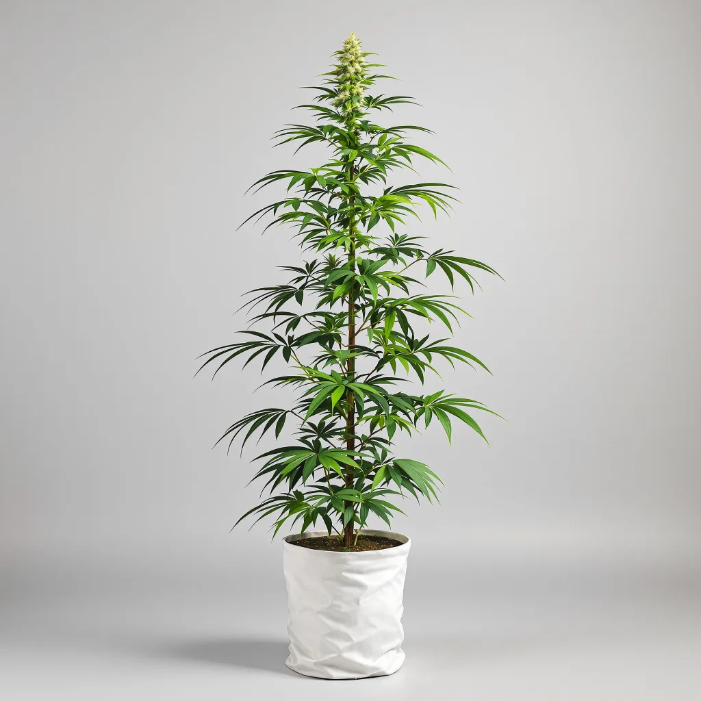 Kilimanjaro Cannabisblüte Nahaufnahme mit luftige limonengrüne Struktur