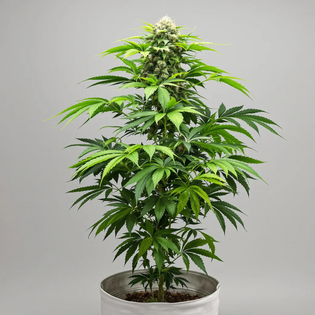 Killer Cannabisblüte Nahaufnahme mit dichte violett getönte Kelche
