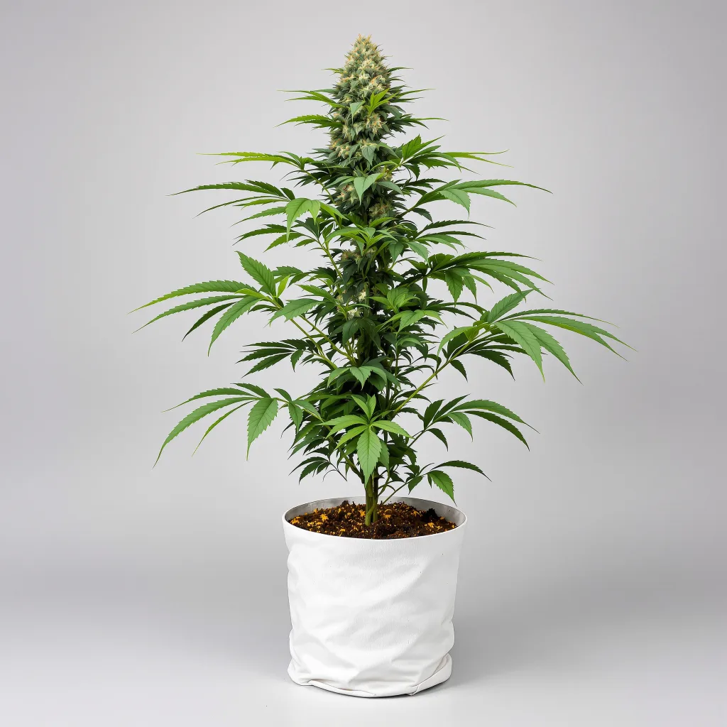 Kush XL Cannabisblüte Nahaufnahme mit dichte violett getönte Kelche