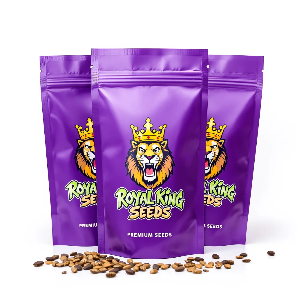 Le Silver Royale 54% Indica / 46% Sativa — Blüte mit sichtbaren Trichomen
