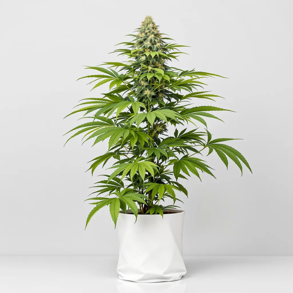 Lemon Crush Cannabisblüte Nahaufnahme mit dichte violett getönte Kelche