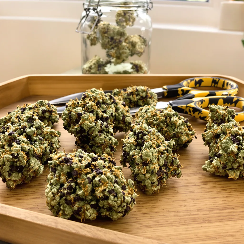 Lemon Crush 74% Indica / 26% Sativa — Blüte mit sichtbaren Trichomen