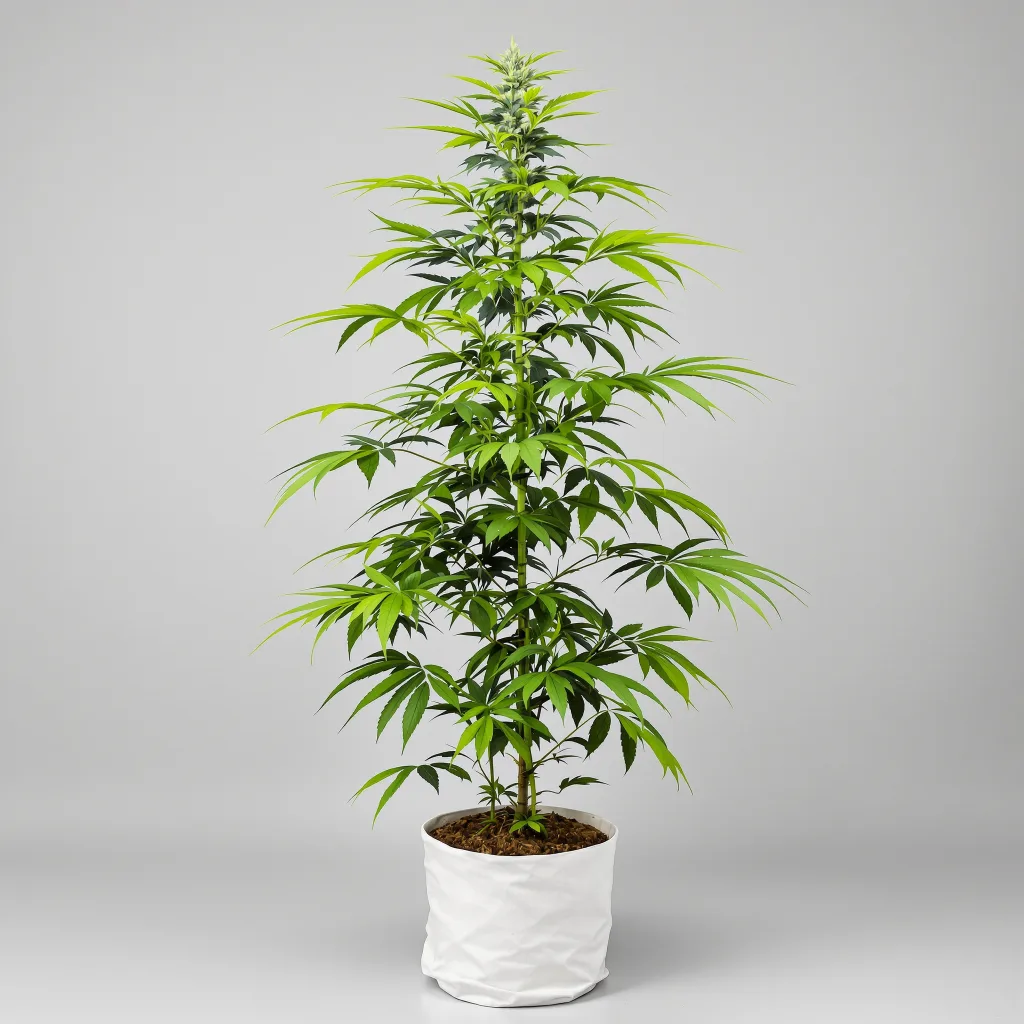 Lemon G Cannabisblüte Nahaufnahme mit luftige limonengrüne Struktur