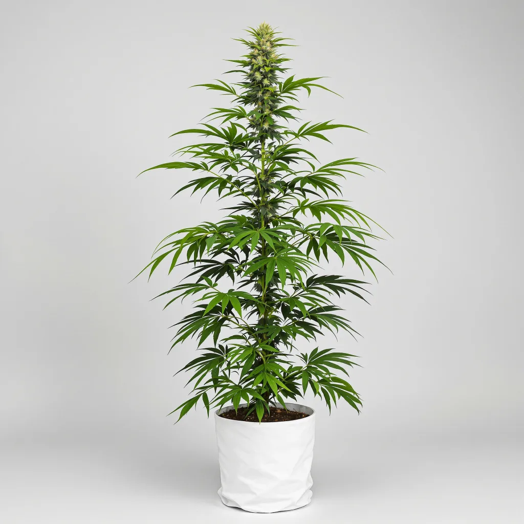 Lemon Haze Cannabisblüte Nahaufnahme mit luftige limonengrüne Struktur