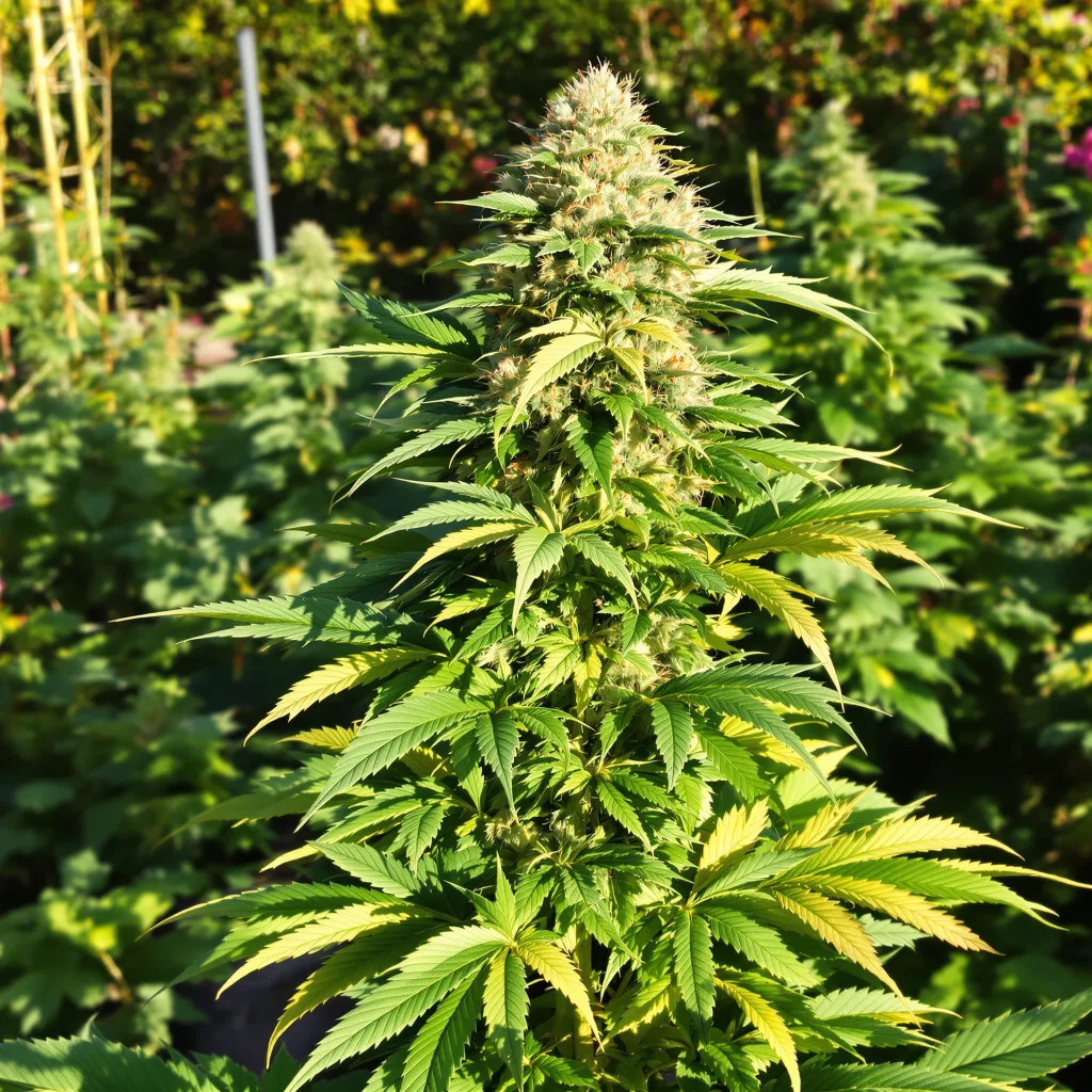 Mafia Funeral 84% Indica / 16% Sativa — Blüte mit sichtbaren Trichomen