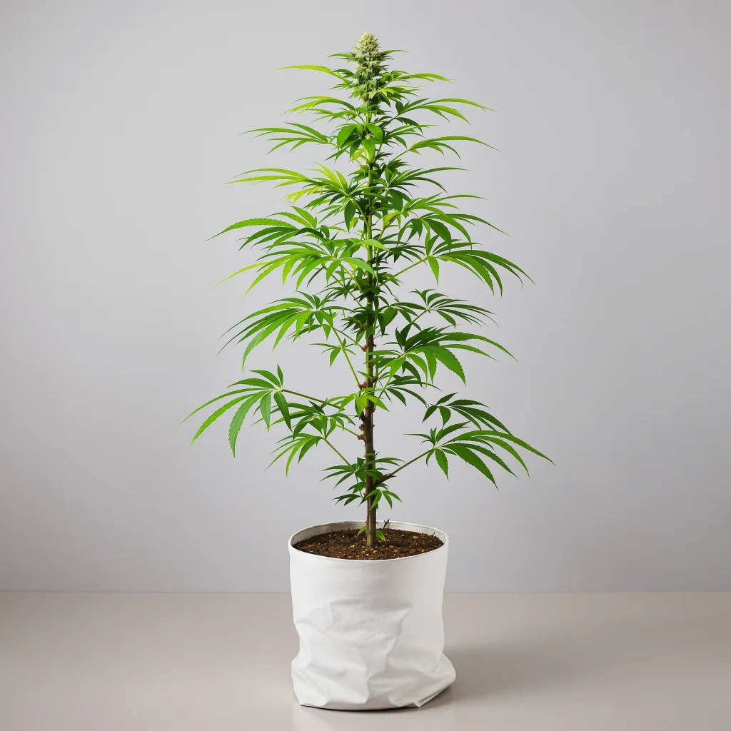 Malawi Gold Cannabisblüte Nahaufnahme mit luftige limonengrüne Struktur
