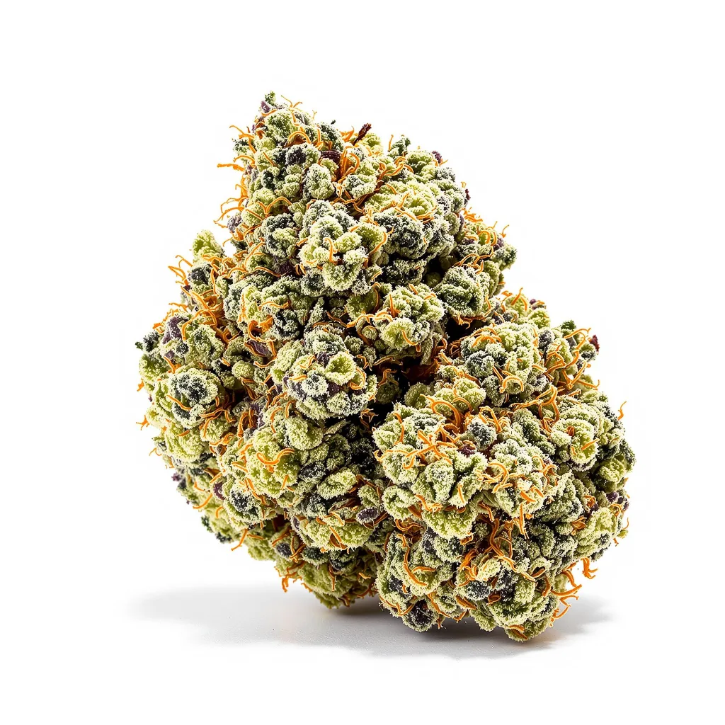 Mandala #1 52% Indica / 48% Sativa — Blüte mit sichtbaren Trichomen