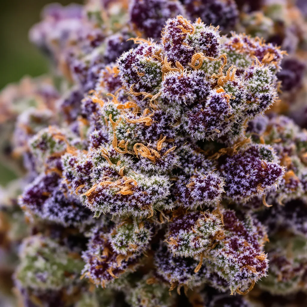 Mango Kush Cannabispflanze in der Blütephase — 60-100 cm automatisch blühend