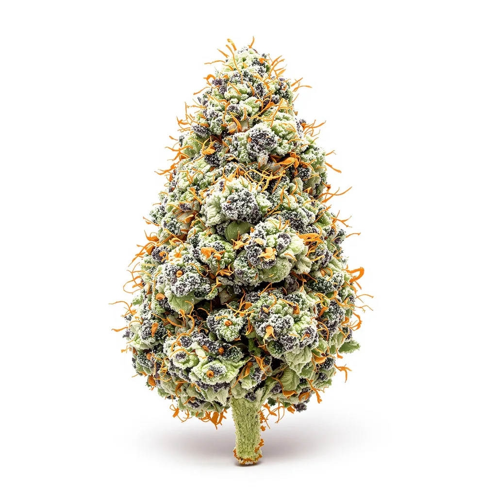 Master Yoda 40% Indica / 50% Sativa — Blüte mit sichtbaren Trichomen