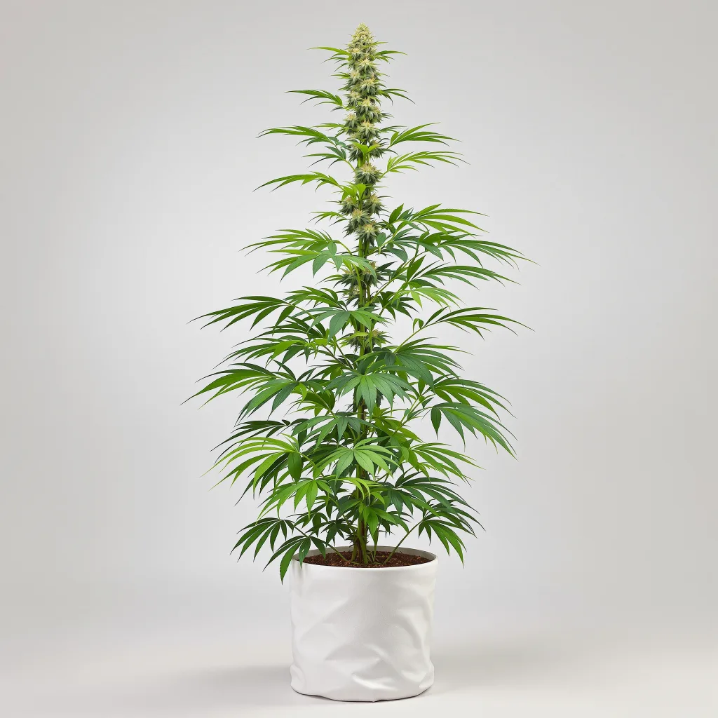 Maui Cannabisblüte Nahaufnahme mit luftige limonengrüne Struktur
