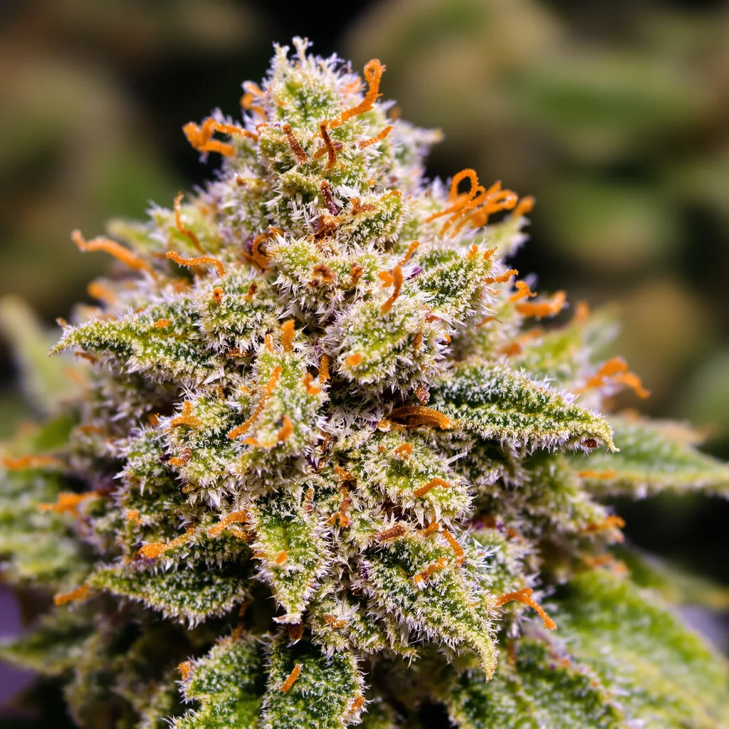 Mean Misty Cannabispflanze in der Blütephase — 60-100 cm automatisch blühend