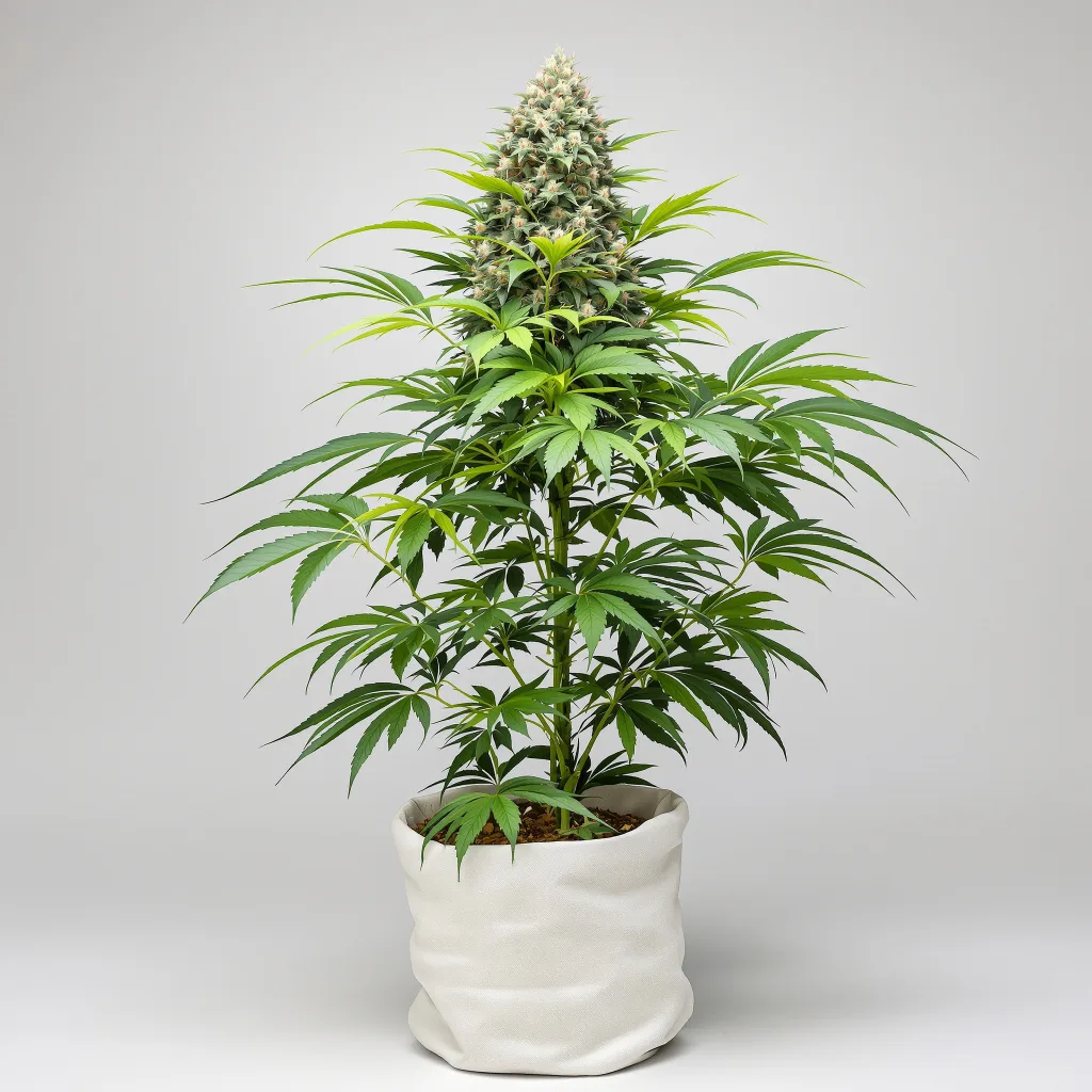 Milky Way Cannabisblüte Nahaufnahme mit dichte violett getönte Kelche