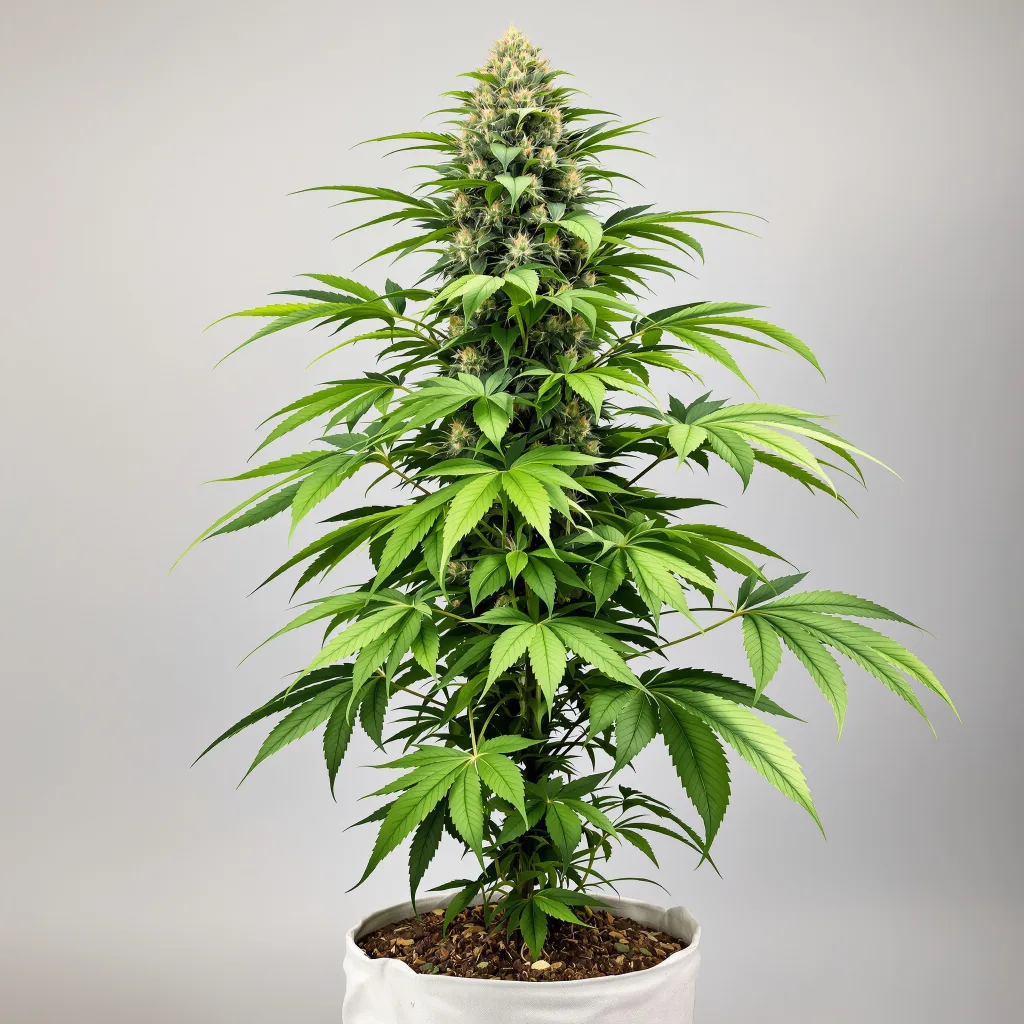 Mimosa Cannabisblüte Nahaufnahme mit dichte violett getönte Kelche