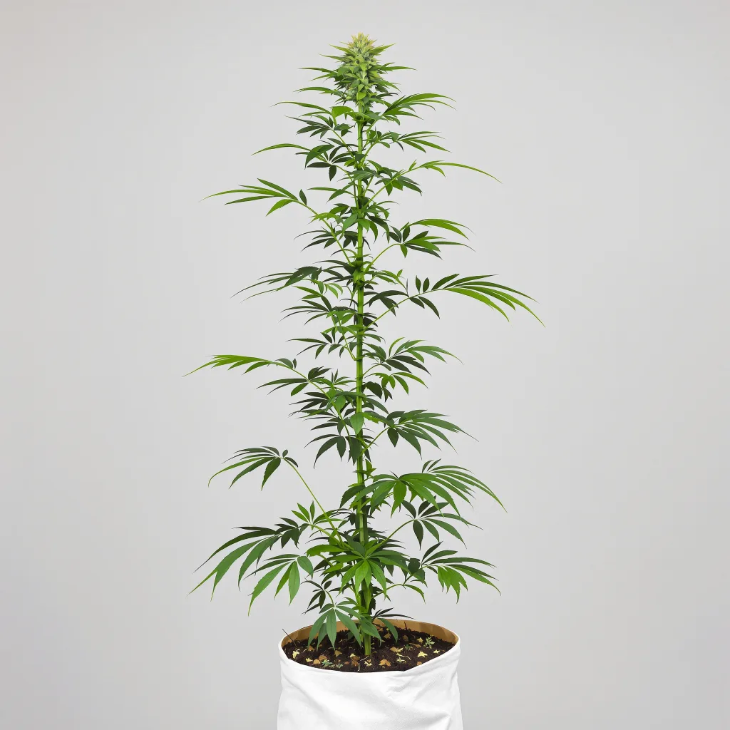 Moby Dick Cannabisblüte Nahaufnahme mit luftige limonengrüne Struktur