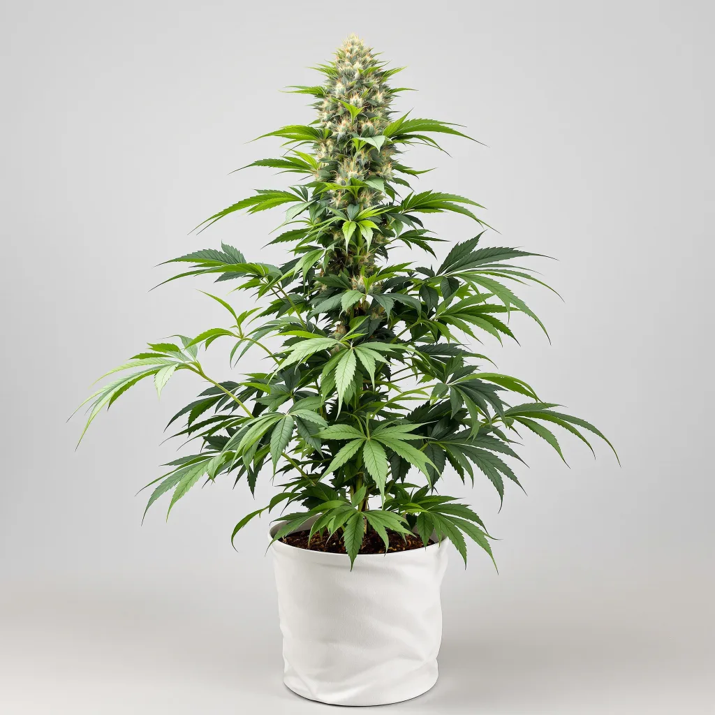 Motavation Cannabisblüte Nahaufnahme mit dichte violett getönte Kelche
