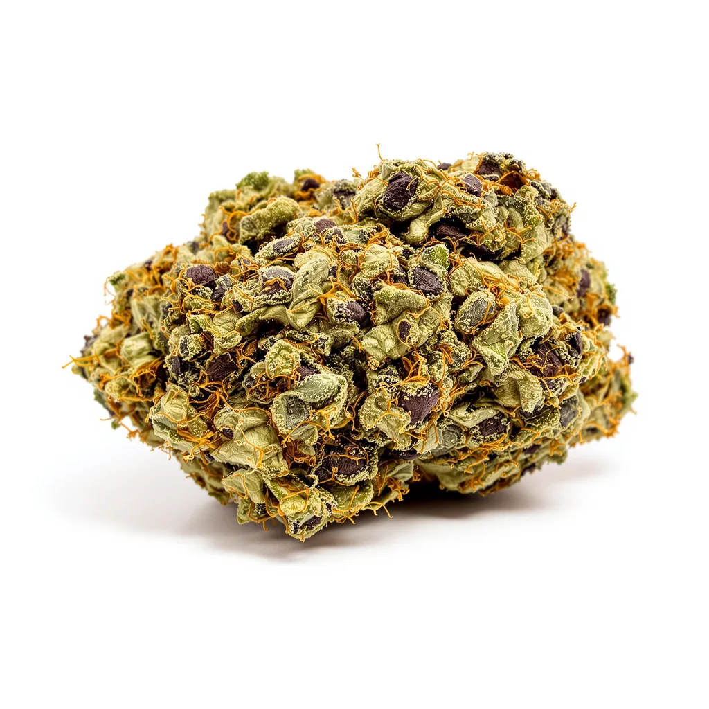 Motavation 72% Indica / 28% Sativa — Blüte mit sichtbaren Trichomen
