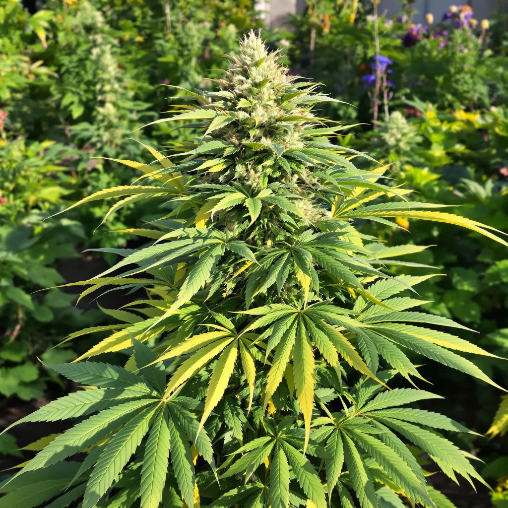 Mother of Berries 82% Indica / 18% Sativa — Blüte mit sichtbaren Trichomen