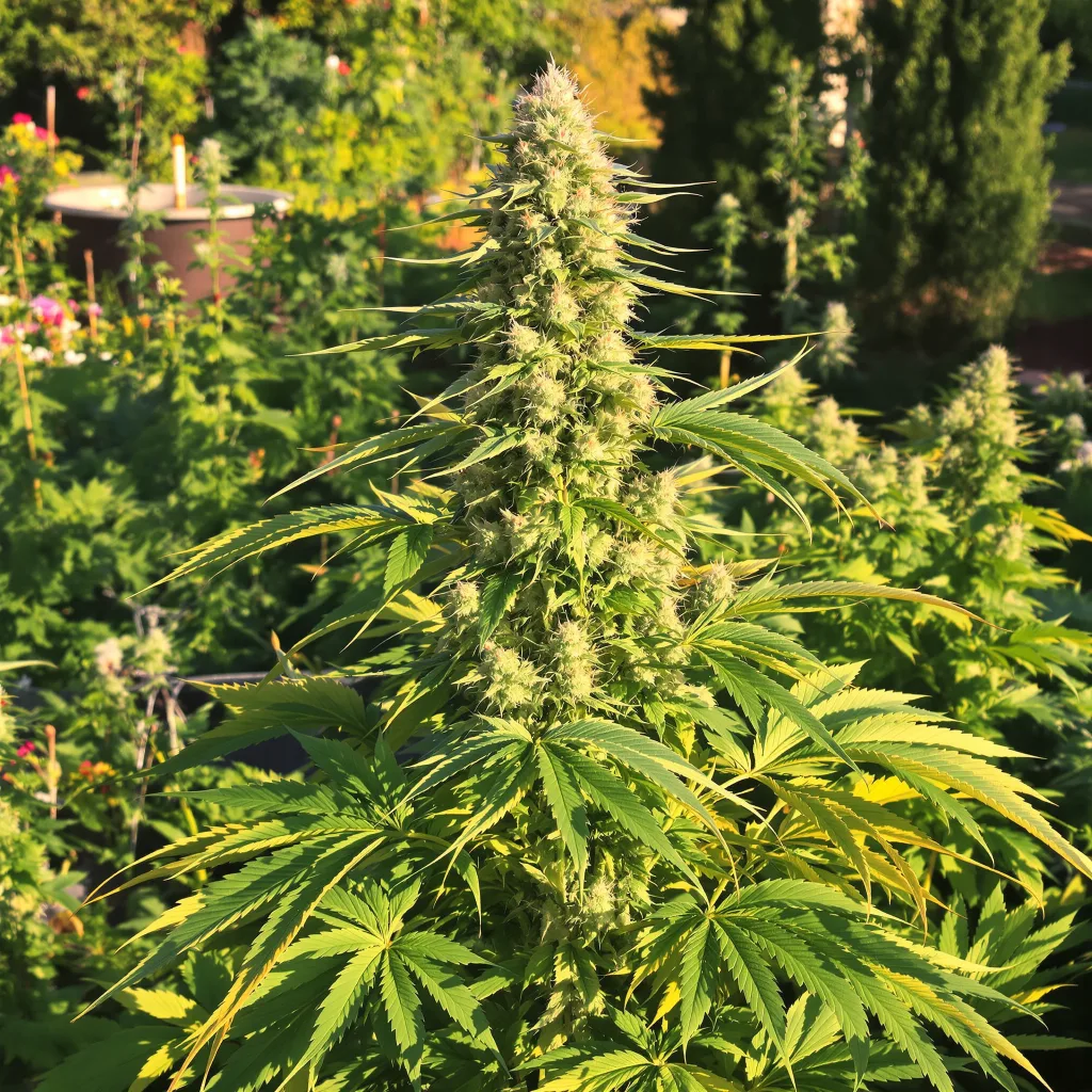 Motorbreath #15 62% Indica / 38% Sativa — Blüte mit sichtbaren Trichomen