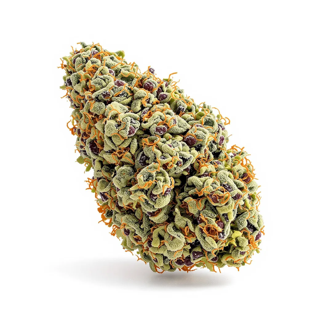 Motorbreath #15 62% Indica / 38% Sativa — Blüte mit sichtbaren Trichomen