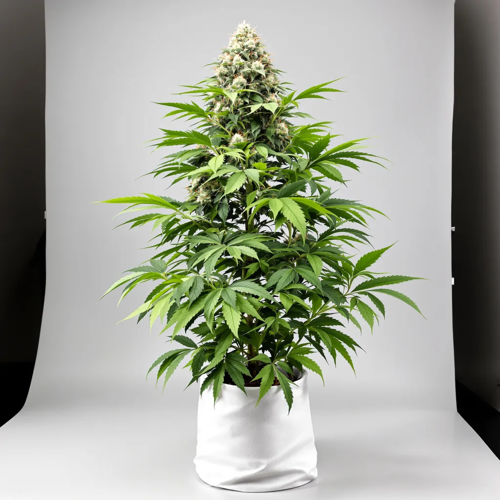 Neptune OG Cannabisblüte Nahaufnahme mit dichte violett getönte Kelche
