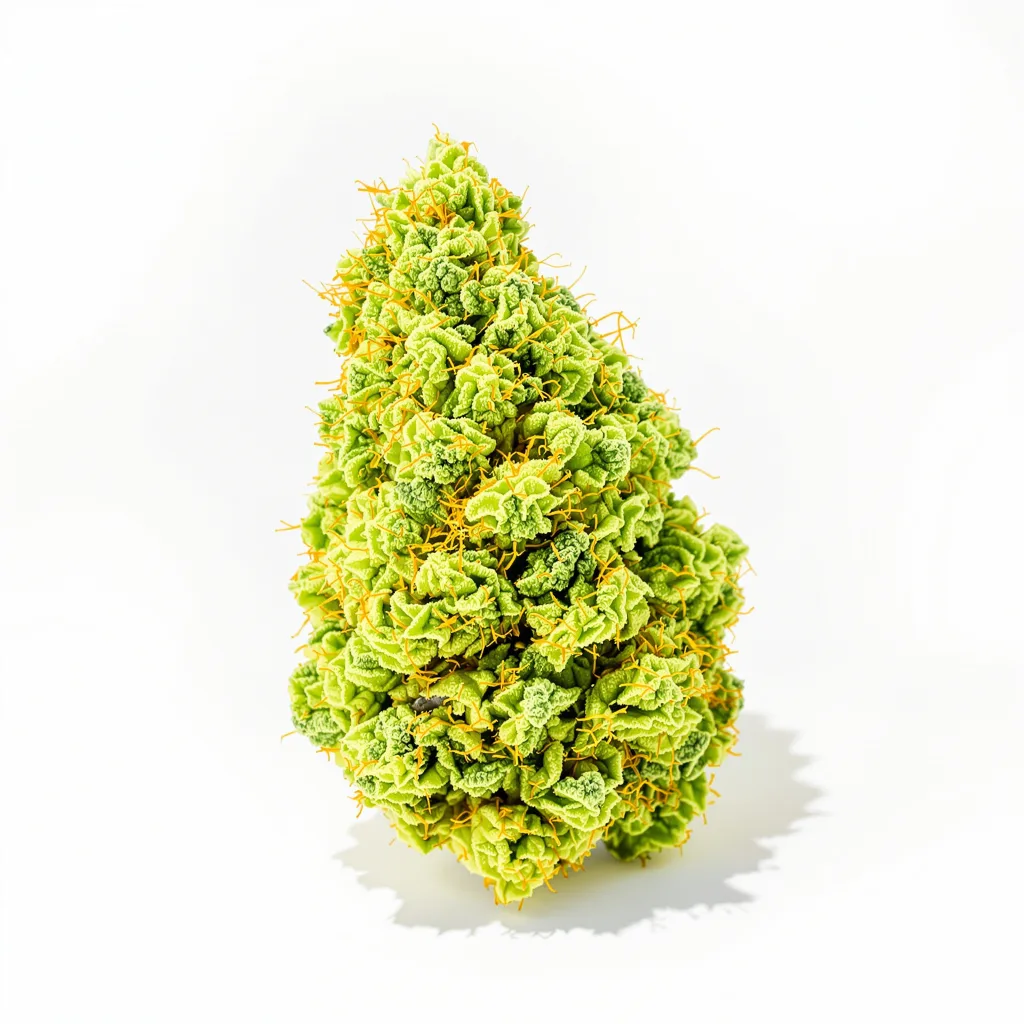 Neville's Haze 20% Indica / 80% Sativa — Blüte mit sichtbaren Trichomen