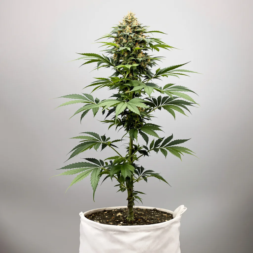 North American Cannabisblüte Nahaufnahme mit dichte violett getönte Kelche