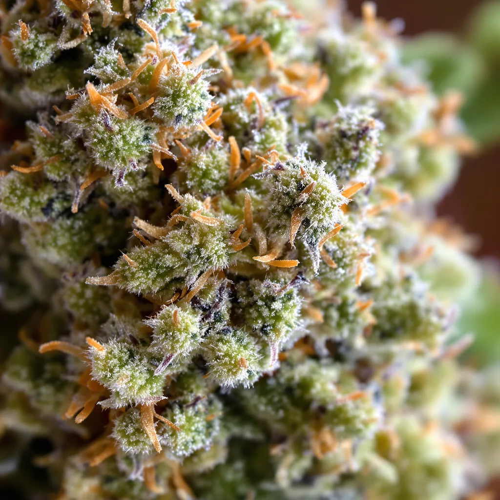 Northern Cream Cannabispflanze in der Blütephase — 60-100 cm automatisch blühend