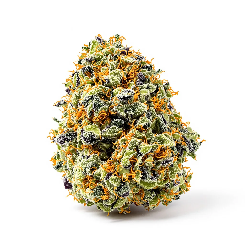 Northern Cream 64% Indica / 36% Sativa — Blüte mit sichtbaren Trichomen