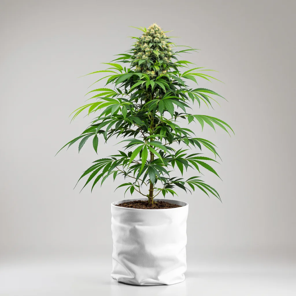 Northern Lights Cannabisblüte Nahaufnahme mit dichte violett getönte Kelche