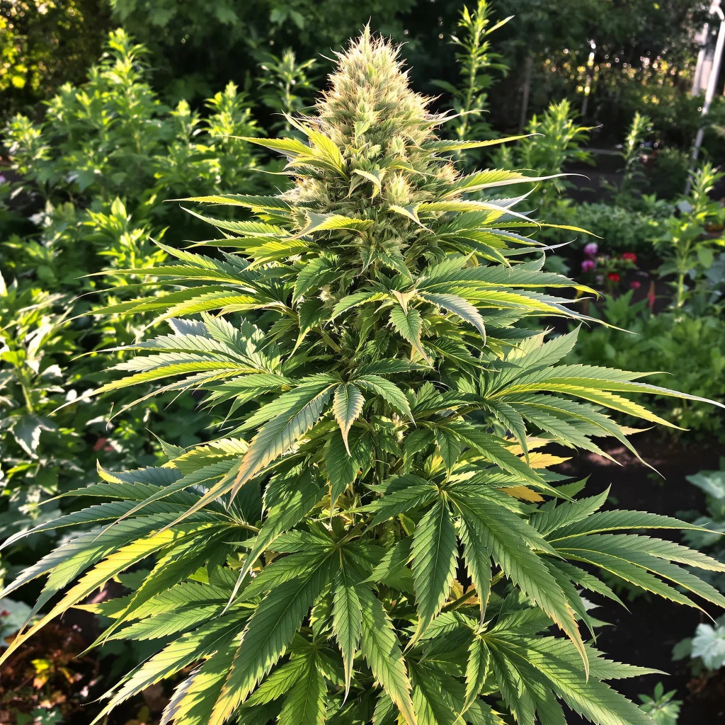 Northern Lights 81% Indica / 19% Sativa — Blüte mit sichtbaren Trichomen