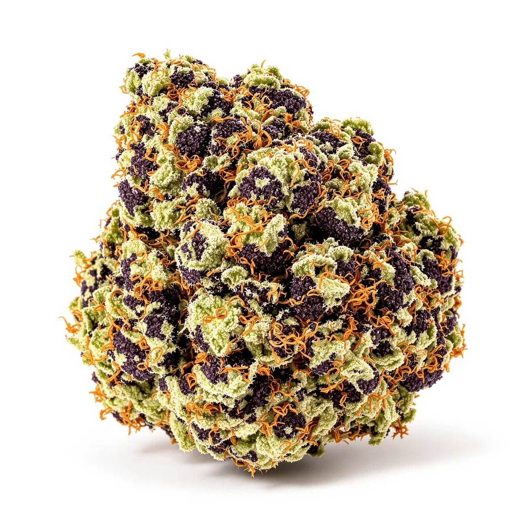 Northern Sunrise 89% Indica / 11% Sativa — Blüte mit sichtbaren Trichomen