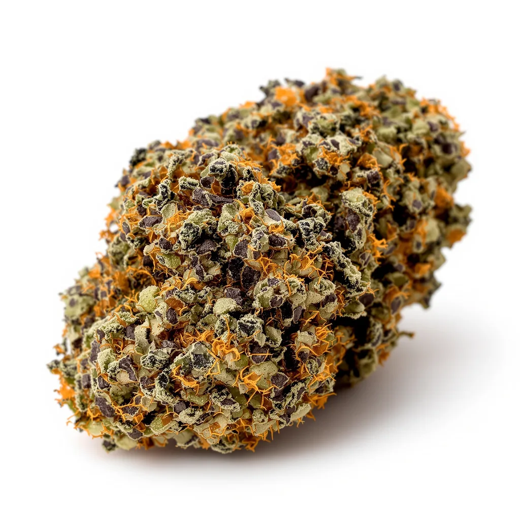 Northern Wreck 75% Indica / 25% Sativa — Blüte mit sichtbaren Trichomen