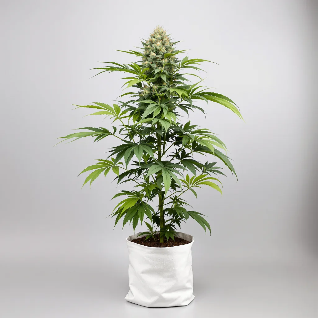 Nutter Cannabisblüte Nahaufnahme mit dichte violett getönte Kelche