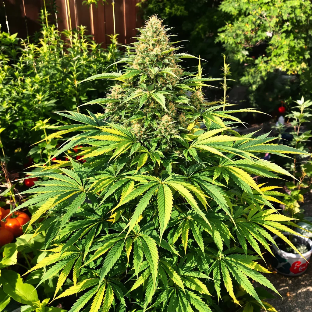 Nutter 65% Indica / 35% Sativa — Blüte mit sichtbaren Trichomen