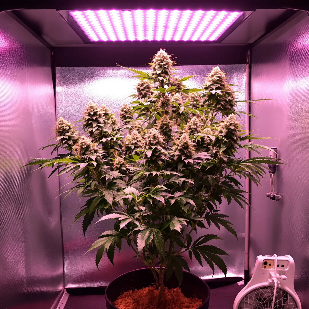 NYC Diesel 40% Indica / 60% Sativa — Blüte mit sichtbaren Trichomen