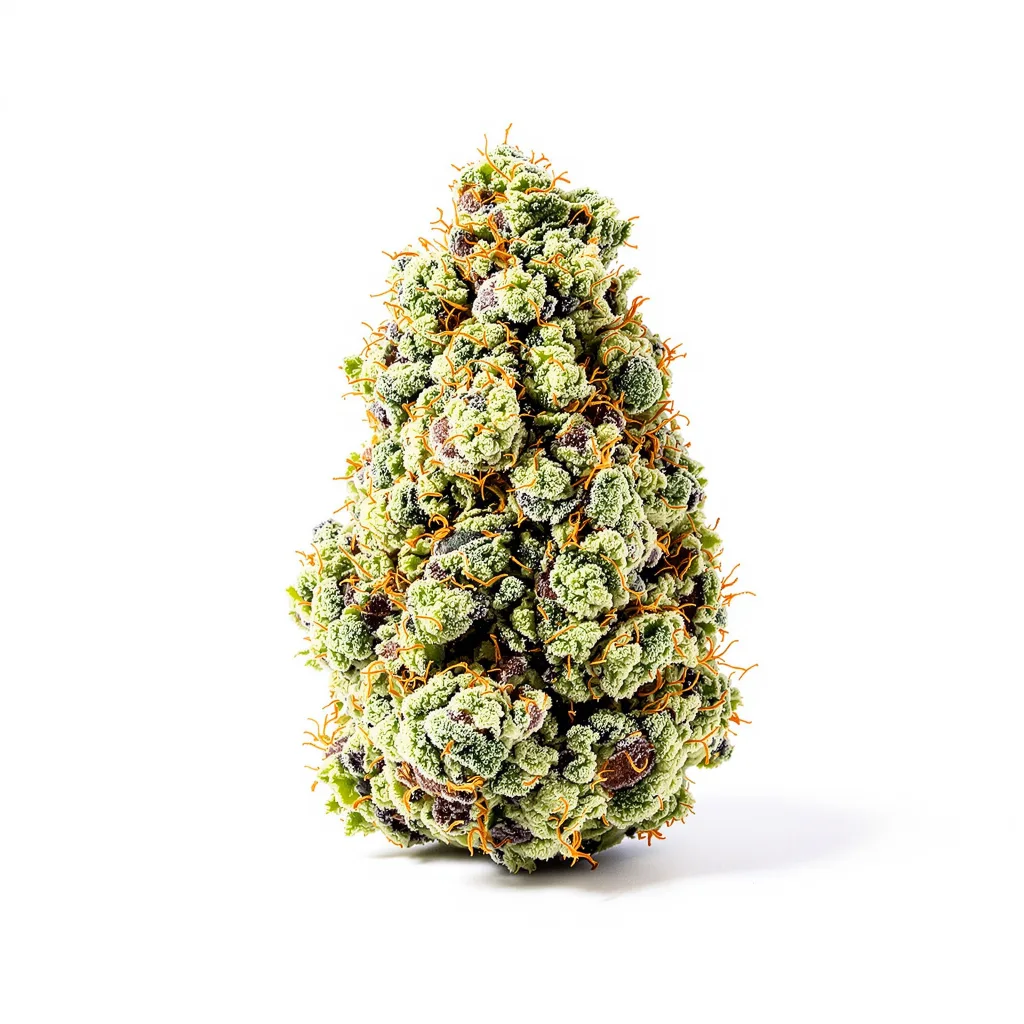 NYC Diesel 40% Indica / 60% Sativa — Blüte mit sichtbaren Trichomen