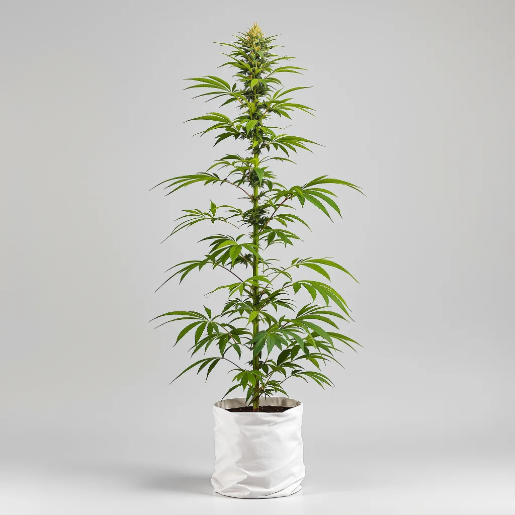 NYC Sour Diesel Cannabisblüte Nahaufnahme mit luftige limonengrüne Struktur