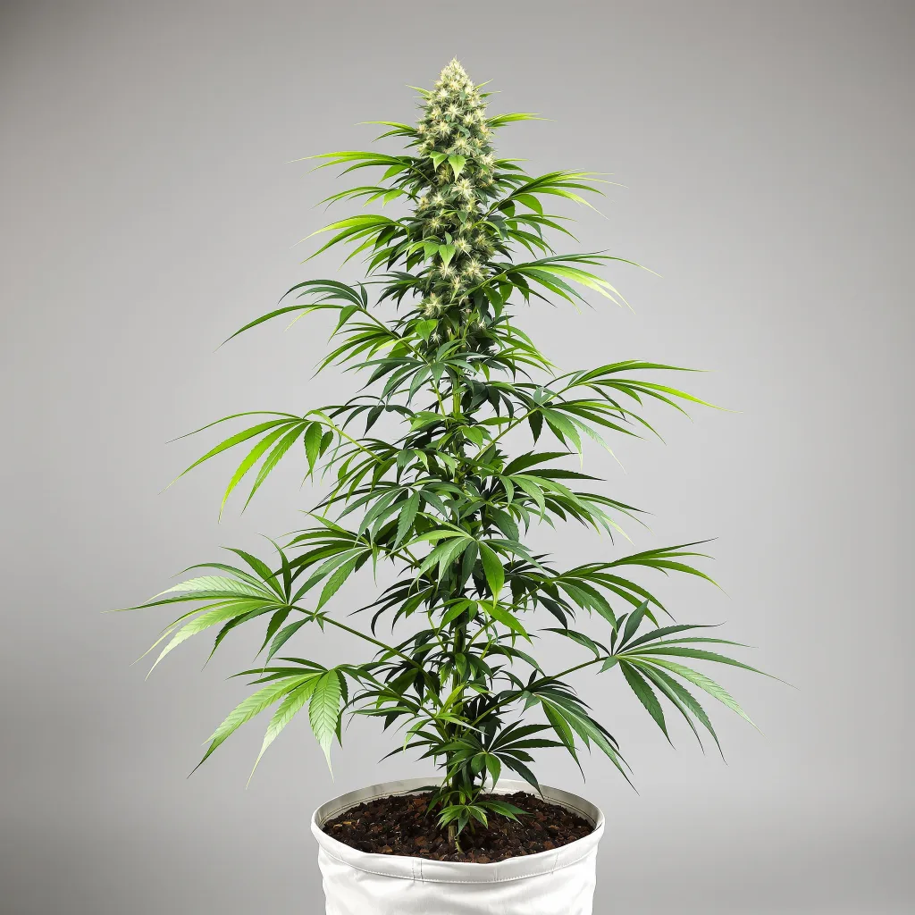 OG Chem Cannabisblüte Nahaufnahme mit luftige limonengrüne Struktur