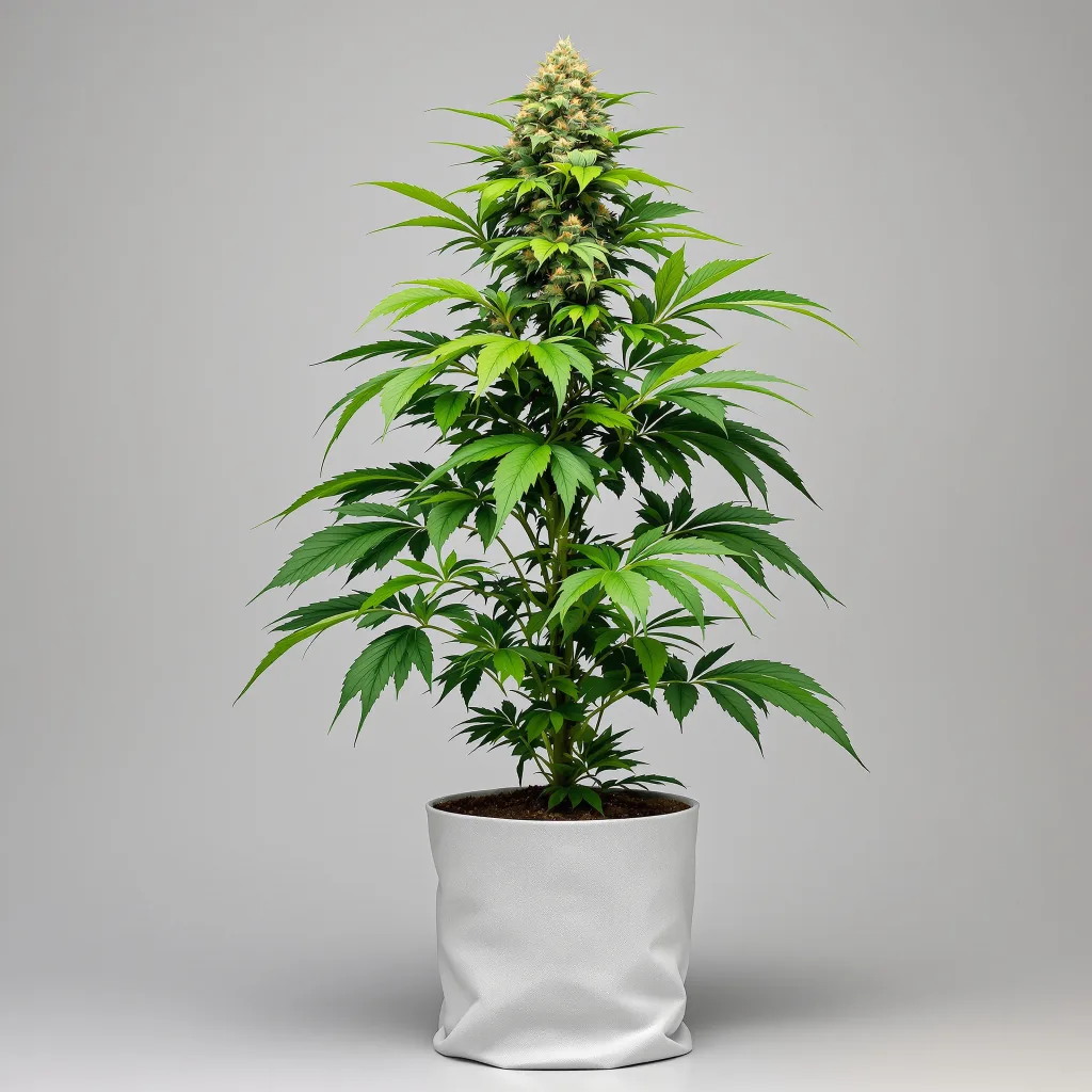 OG Los Angeles Kush Cannabisblüte Nahaufnahme mit dichte violett getönte Kelche