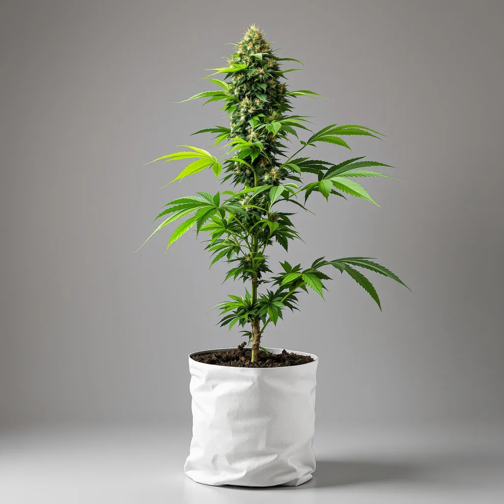 OG’s Pearl Cannabisblüte Nahaufnahme mit dichte violett getönte Kelche