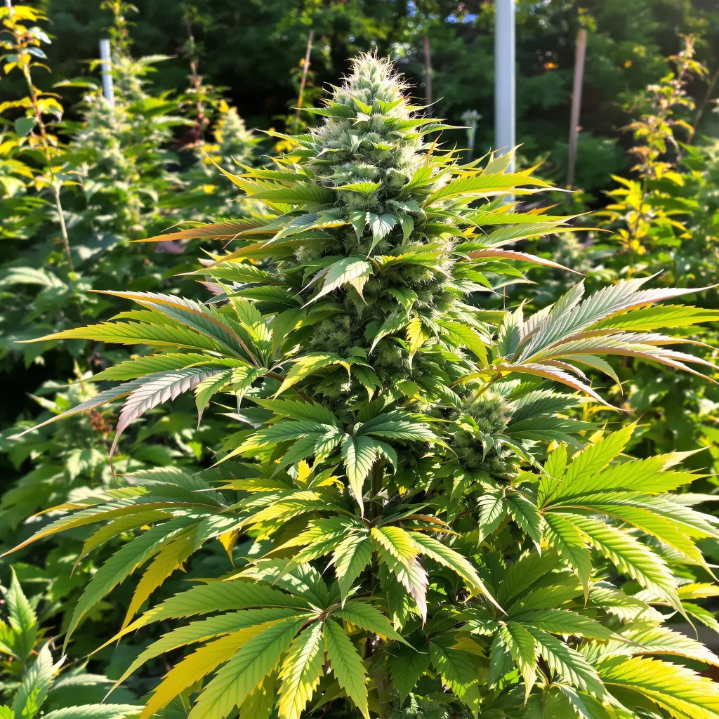 OG’s Pearl 73% Indica / 27% Sativa — Blüte mit sichtbaren Trichomen