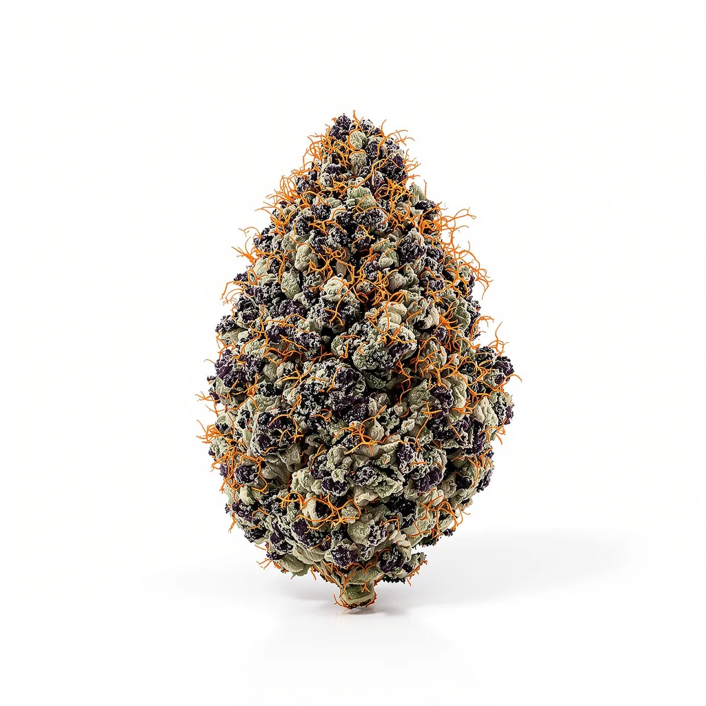 OG’s Pearl 73% Indica / 27% Sativa — Blüte mit sichtbaren Trichomen