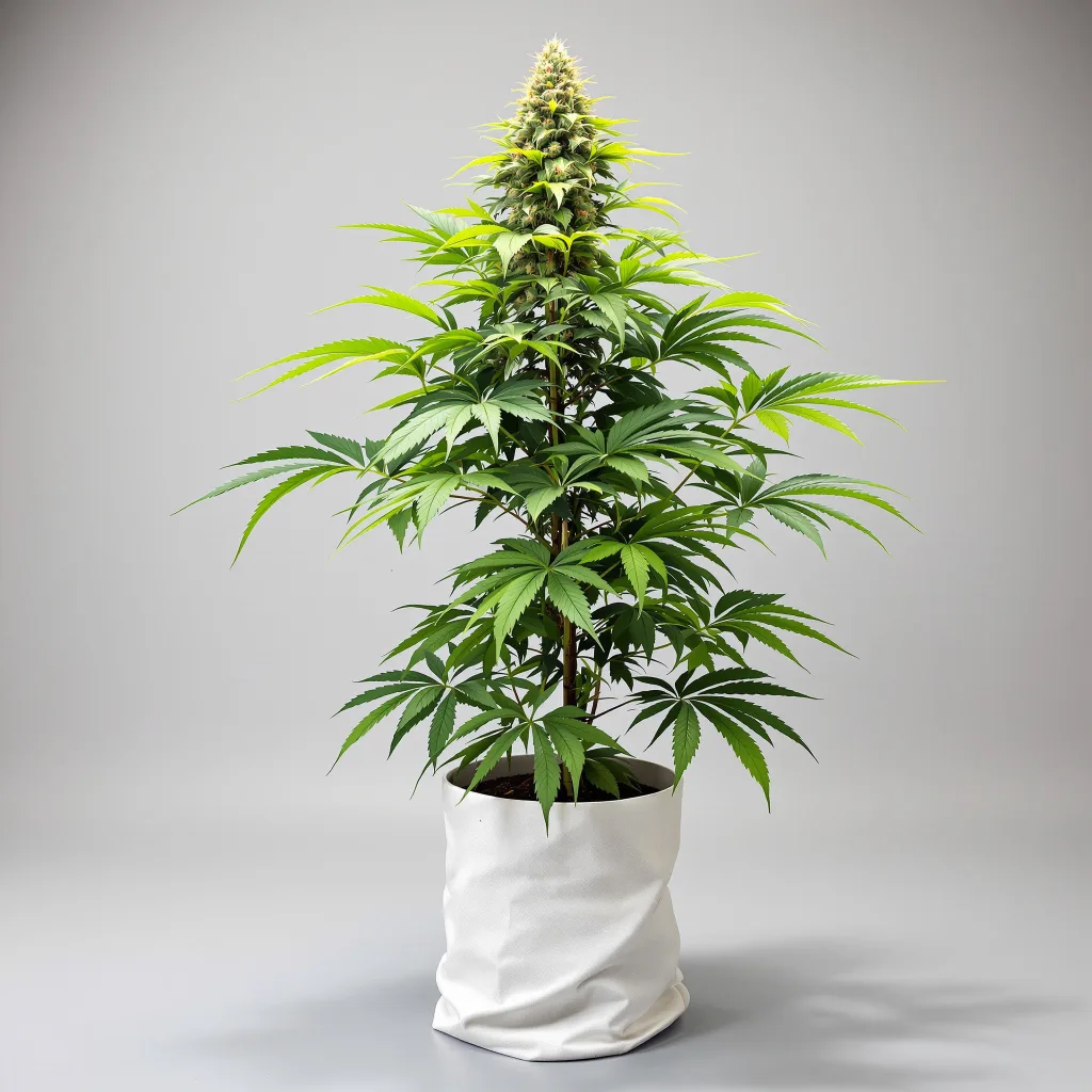 Ogre Berry Cannabisblüte Nahaufnahme mit dichte violett getönte Kelche