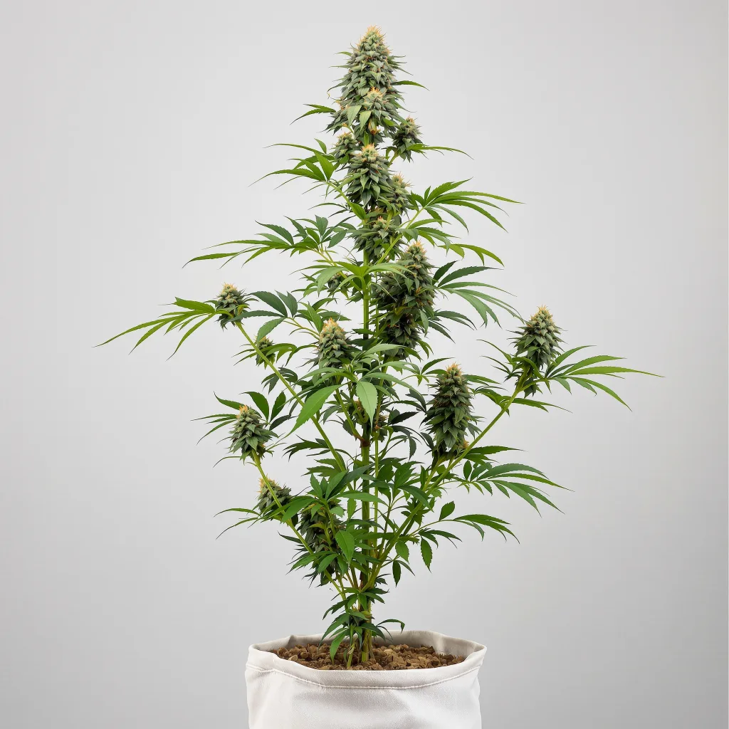 Ogre Cannabisblüte Nahaufnahme mit dichte waldgrüne Nugs