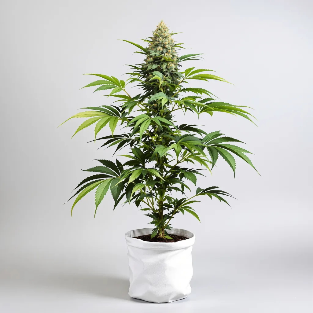 Opal OG Kush Cannabisblüte Nahaufnahme mit dichte violett getönte Kelche